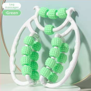 Jalaha massaažirull rõngaskujuline rattastega — kaasaskantav, sääre massaaž (3–4 ratast)