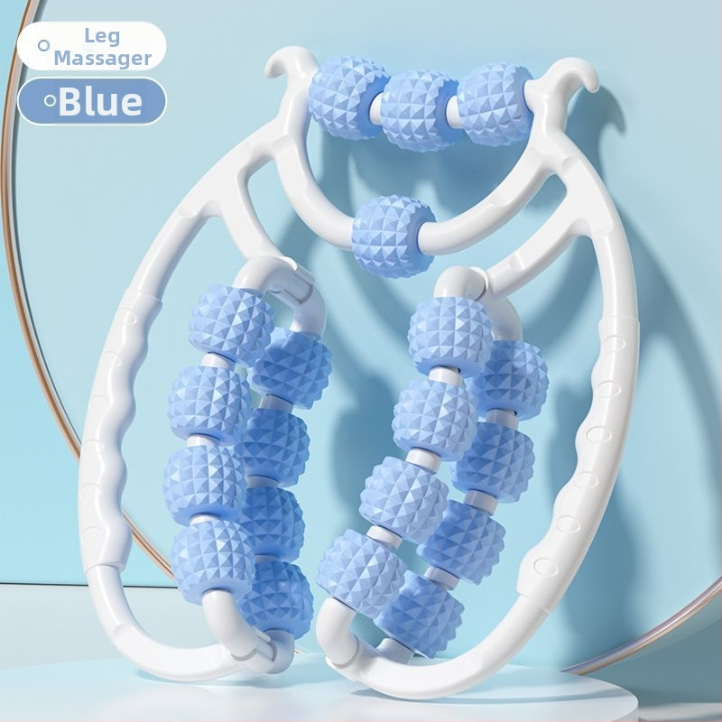 Masážny valec na nohy s prstenovitými kolieskami — prenášateľný, masáž lýtka (3–4 kolies)