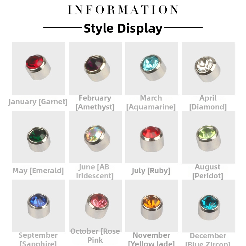 Pistolka na piercing ucha – 316 nerezová oceľ, elektroplatovanie, unisex, jednoduchý štýl, kruh, srdce, päť hviezd