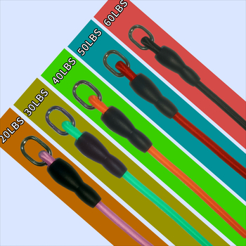 Latekso kabelio tempimo virvė namų treniruotėms – rankų jėga, krūtinės išplėtimas, pasipriešinimo treniruotė – 135×1600