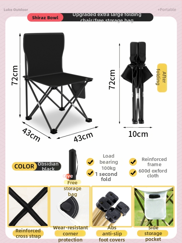 Metalo lauko sulankstomas stalo ir kėdės komplektas, nešiojamas kempingo ir kelionėms įranga