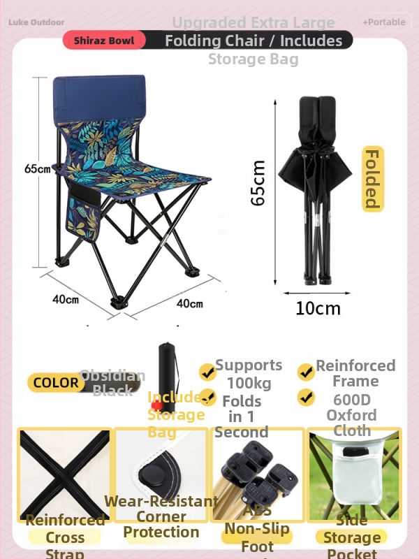 Metalo lauko sulankstomas stalo ir kėdės komplektas, nešiojamas kempingo ir kelionėms įranga