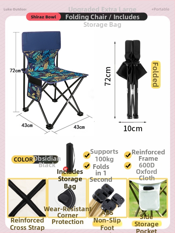 Metalo lauko sulankstomas stalo ir kėdės komplektas, nešiojamas kempingo ir kelionėms įranga