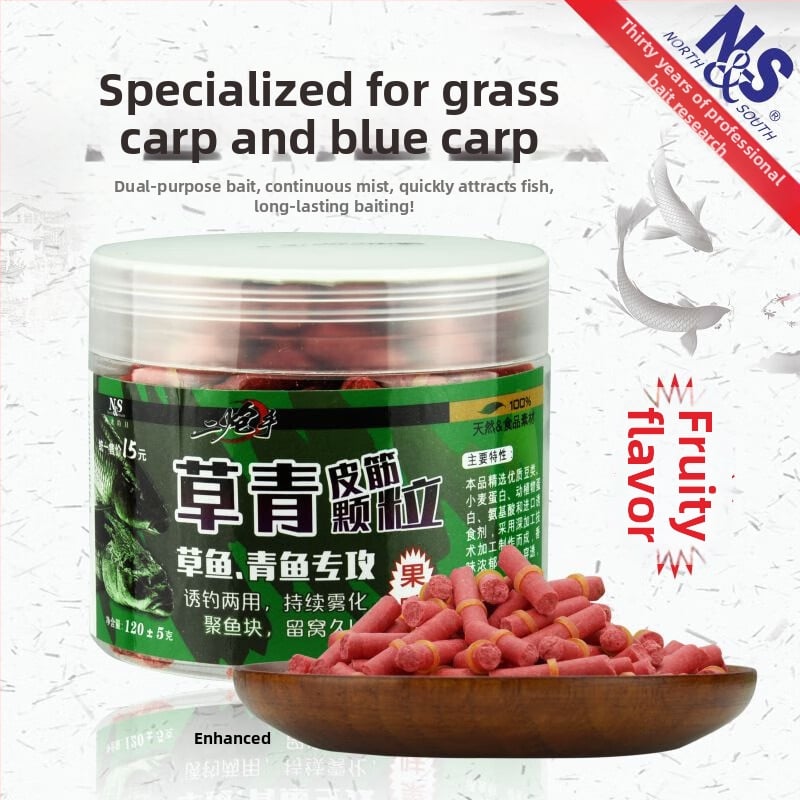 Pūderēta ēsma zālēm — otrās paaudzes formula lielām zālēm līdzīgām zivīm