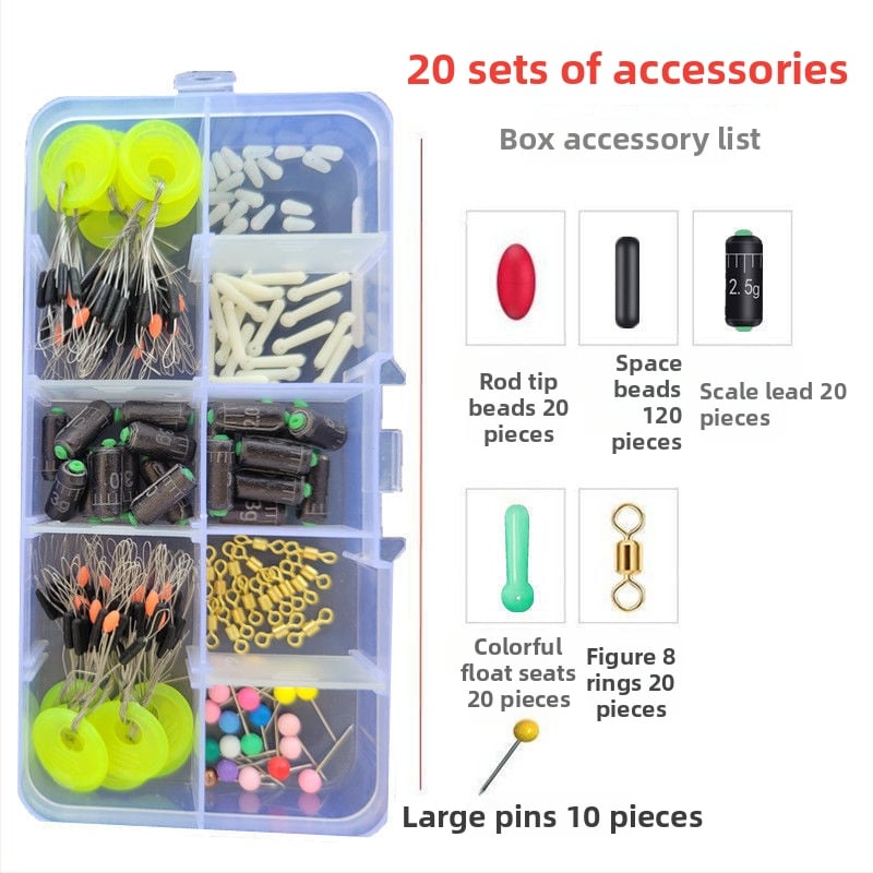 Space Bean makšķerēšanas līniju komplekts ar pretorveišanu (anti-tangle), astoņkāju gredzens un pilns piederumu komplekts