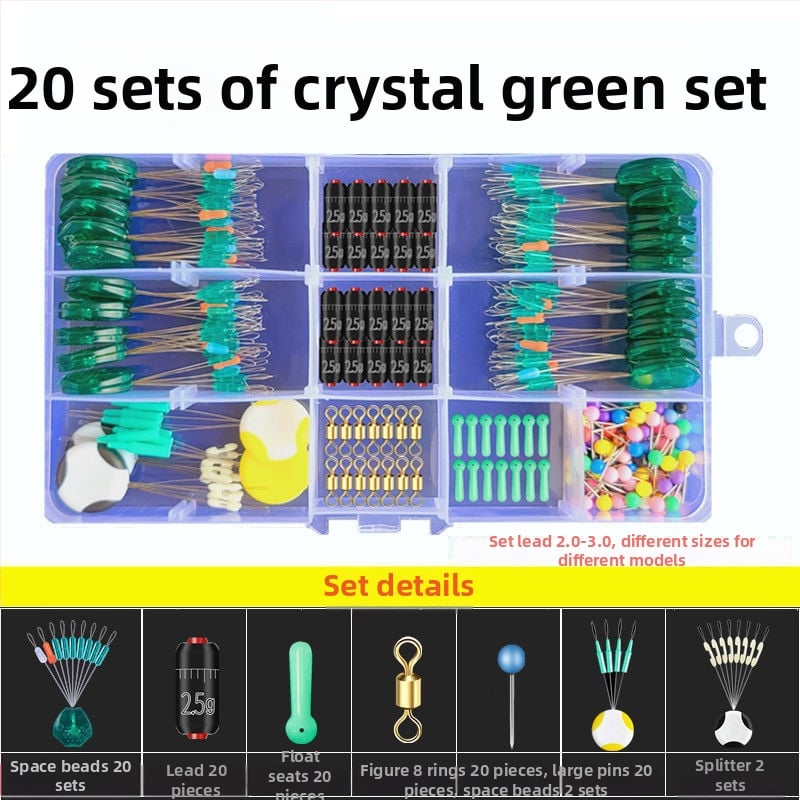 Space Bean makšķerēšanas līniju komplekts ar pretorveišanu (anti-tangle), astoņkāju gredzens un pilns piederumu komplekts