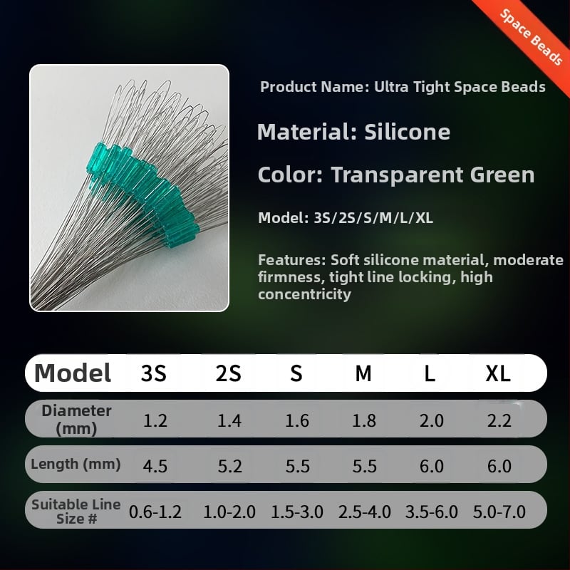 Silīkonī Space Beads makšķerēšanai uz karpām – premium kvalitāte, lielā apjomā, Ultra-Tight dizains