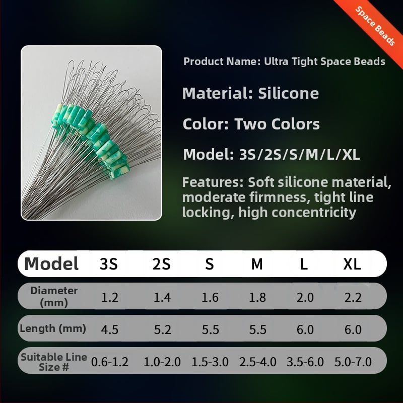 Silīkonī Space Beads makšķerēšanai uz karpām – premium kvalitāte, lielā apjomā, Ultra-Tight dizains