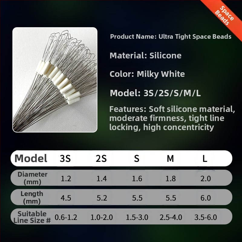 Silīkonī Space Beads makšķerēšanai uz karpām – premium kvalitāte, lielā apjomā, Ultra-Tight dizains