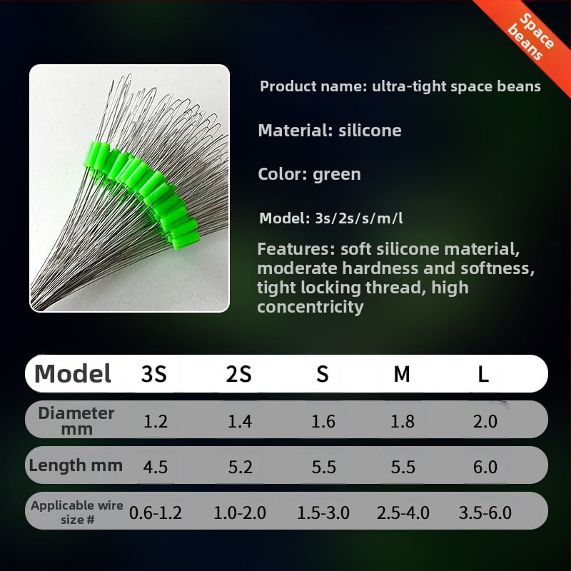 Silīkonī Space Beads makšķerēšanai uz karpām – premium kvalitāte, lielā apjomā, Ultra-Tight dizains