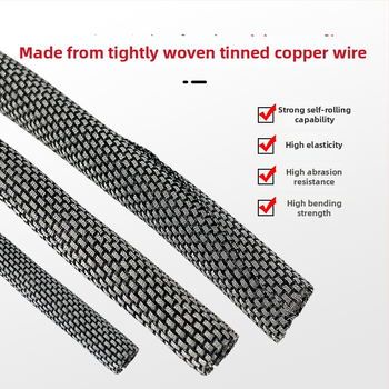 Iseseisev tinatud vaskkaabli kaitses signaalide jaoks, UL360 sertifitseeritud, temperatuurivahemik 40–150°C, tulekindel