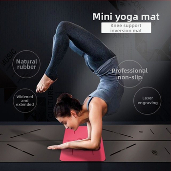 Joga paklājs – dabiskā kaučuka, 8 mm, āsanas līnija