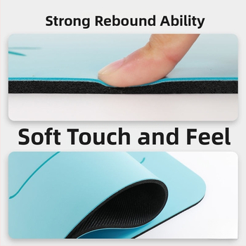 Joga paklājs – dabiskā kaučuka, 8 mm, āsanas līnija