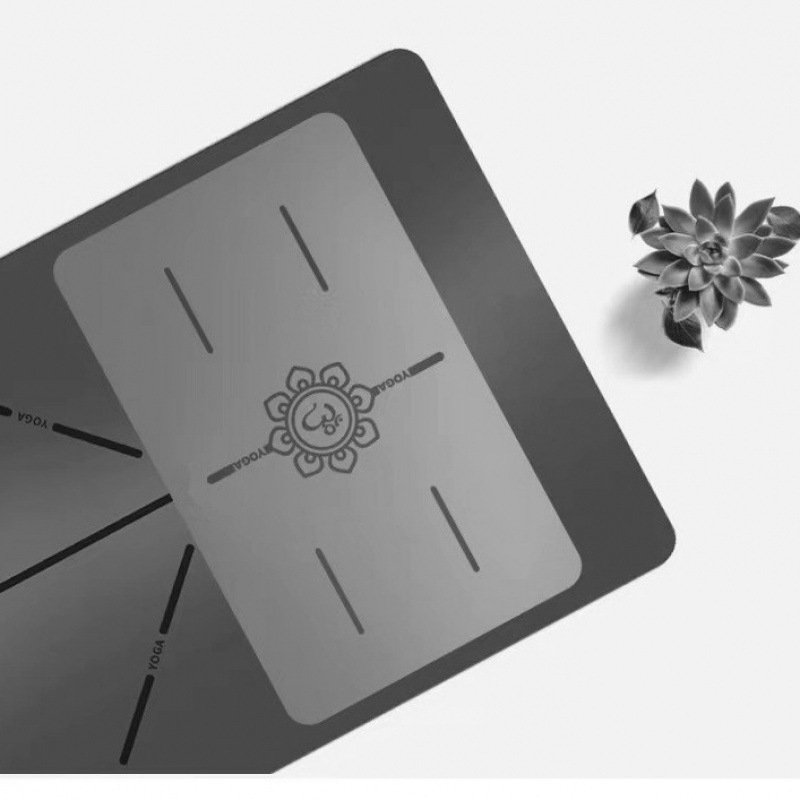 Joga paklājs – dabiskā kaučuka, 8 mm, āsanas līnija