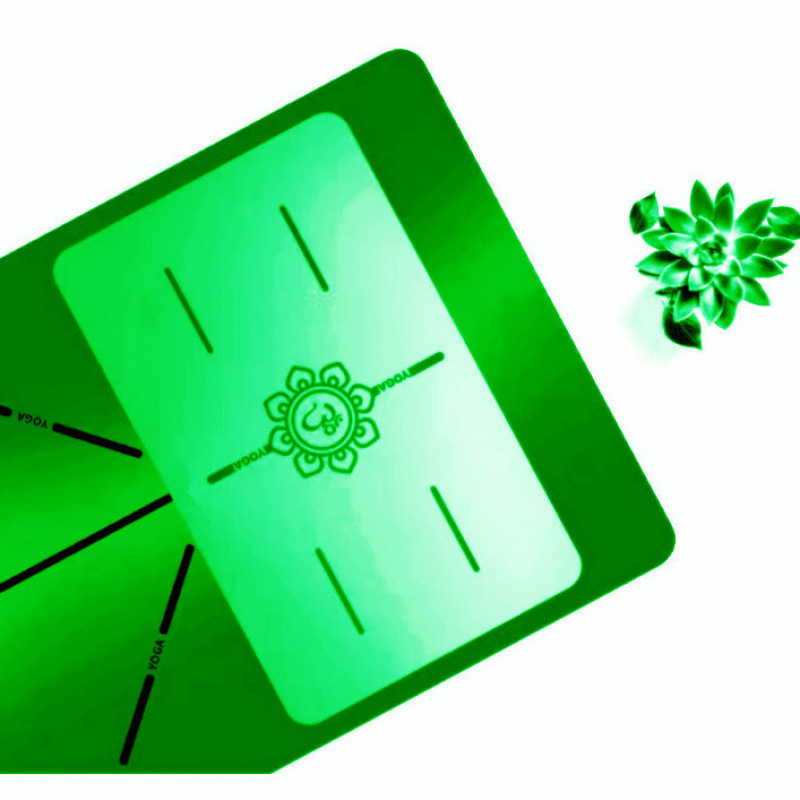 Joga paklājs – dabiskā kaučuka, 8 mm, āsanas līnija