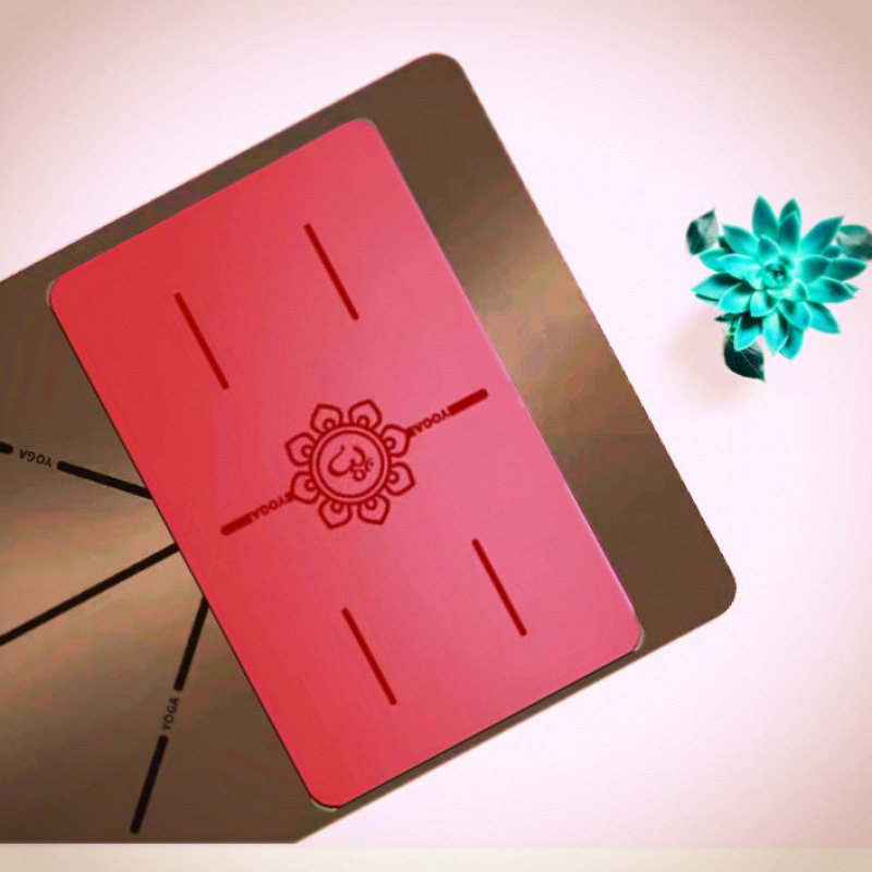 Joga paklājs – dabiskā kaučuka, 8 mm, āsanas līnija