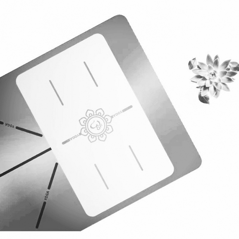 Joga paklājs – dabiskā kaučuka, 8 mm, āsanas līnija