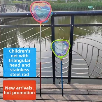 Bērnu nerūsējošā tērauda teleskopiska zvejas siets ar smalka acs un augstu blīvumu – 5 kg slodze
