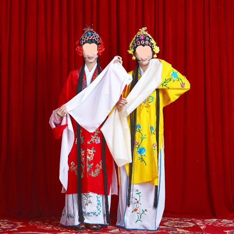 Opera kostim set s vodorukavima za Yue/Huangmei/Peking operu; unisex; glatka tkanina; spandeks 70–80%; proljeće 2025