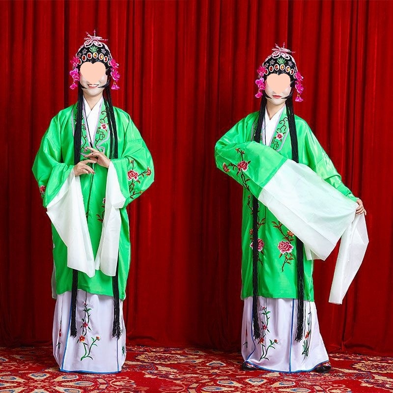 Opera kostim set s vodorukavima za Yue/Huangmei/Peking operu; unisex; glatka tkanina; spandeks 70–80%; proljeće 2025