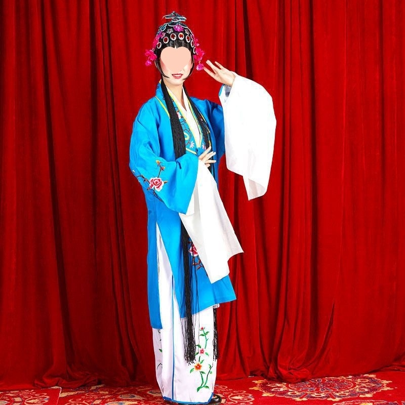 Opera kostim set s vodorukavima za Yue/Huangmei/Peking operu; unisex; glatka tkanina; spandeks 70–80%; proljeće 2025
