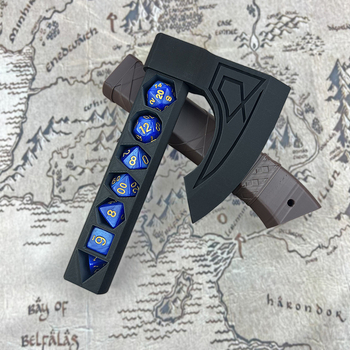 Plastist täringute hoiukarp D&D jaoks – täringute hoidik lauamängudele, vanus 15–35.