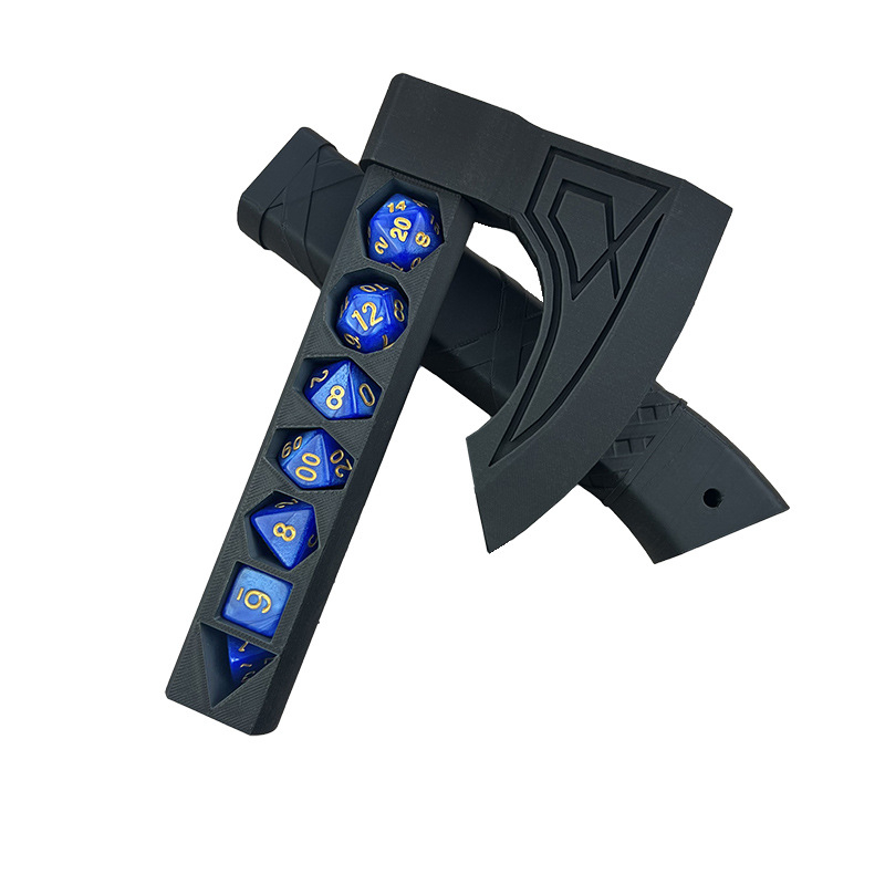 Plastist täringute hoiukarp D&D jaoks – täringute hoidik lauamängudele, vanus 15–35.