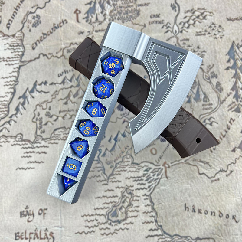 Plastist täringute hoiukarp D&D jaoks – täringute hoidik lauamängudele, vanus 15–35.