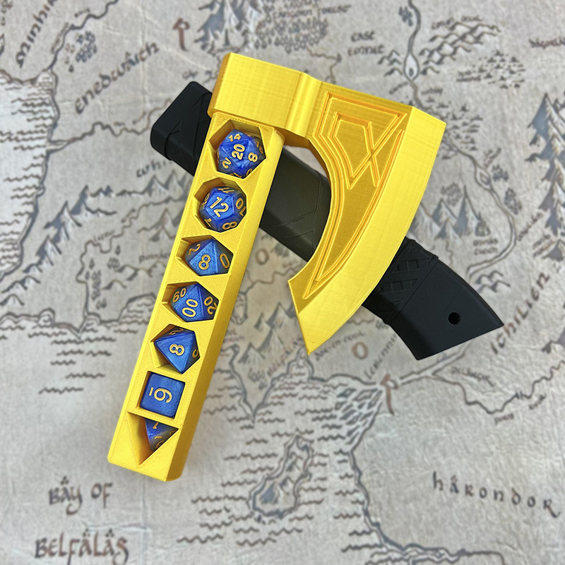 Plastist täringute hoiukarp D&D jaoks – täringute hoidik lauamängudele, vanus 15–35.