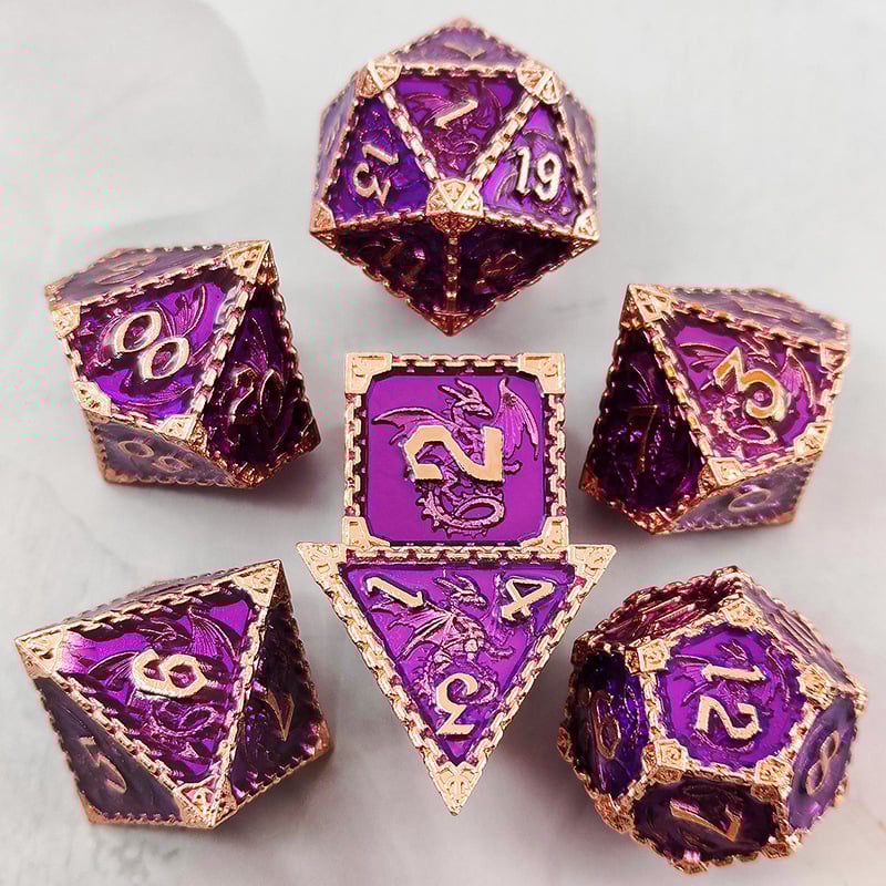 Metallist täringud lauamängude jaoks D&D jaoks, vas-tsingisulam, õige nurga stiil, vorm: muu, 100 tk, kaal 192 g