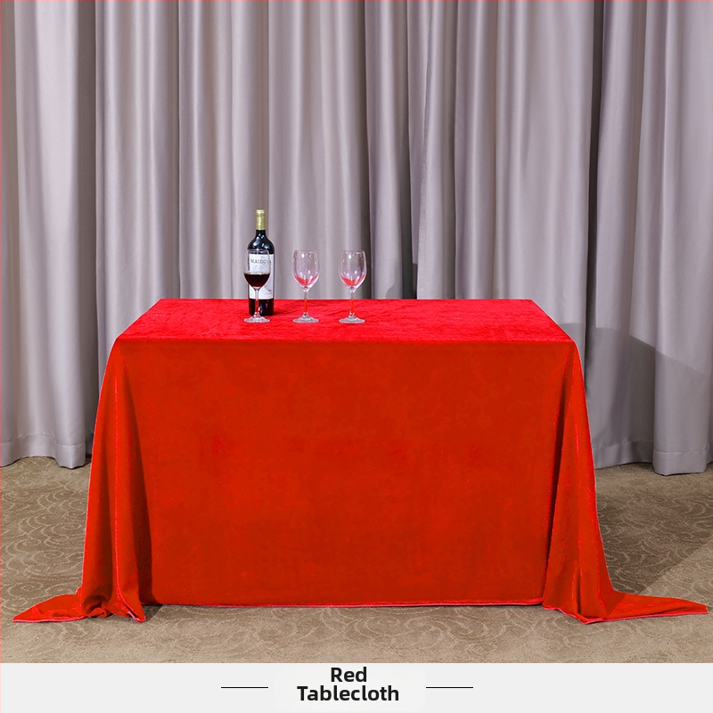 Staltiesė stalui iš veliūro, stačiakampė, konferencijoms ir biuro parodoms, viešbučio stilius