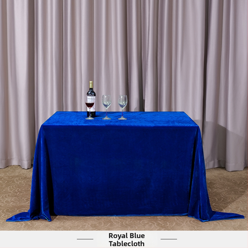 Staltiesė stalui iš veliūro, stačiakampė, konferencijoms ir biuro parodoms, viešbučio stilius