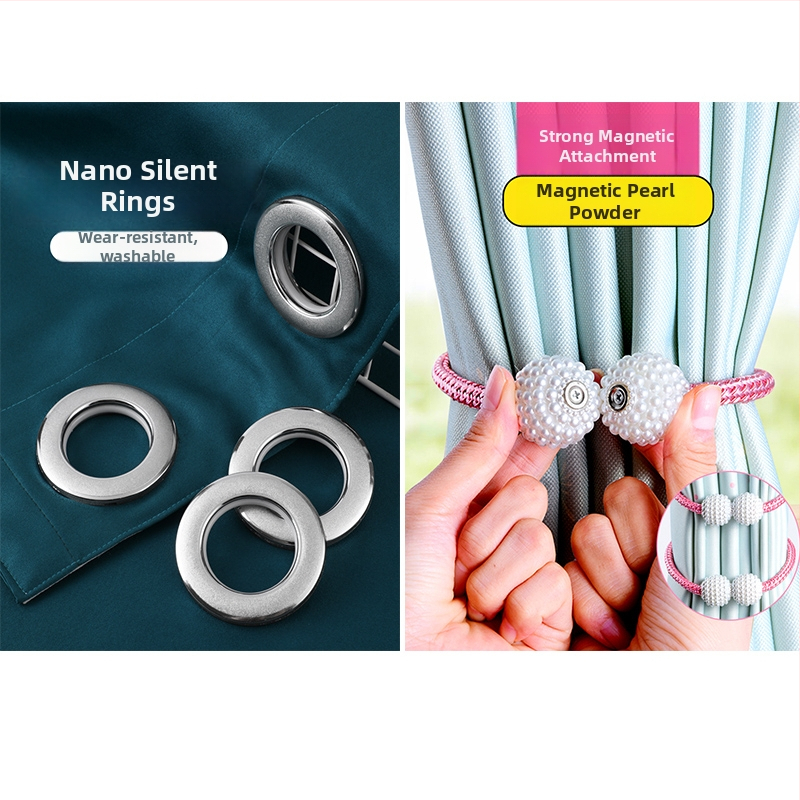 Set zavjesnih prstena – Druga marka, PP materijal, moderni minimalistički stil