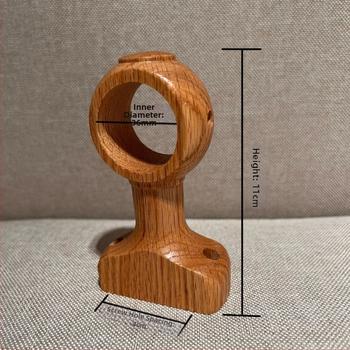 Užuolaidų lazdos laikiklis, sieninis, viengubas laikiklis – Medžiaga: kietas medis; Prekės ženklas: Unique; Stilius: Kitas