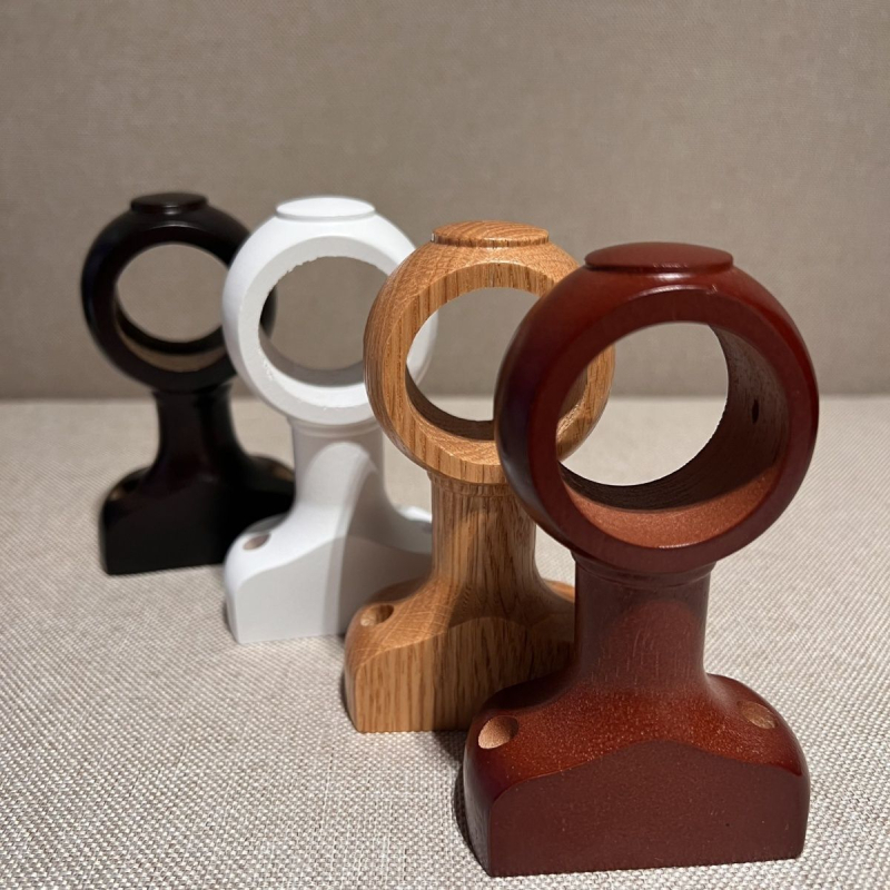 Užuolaidų lazdos laikiklis, sieninis, viengubas laikiklis – Medžiaga: kietas medis; Prekės ženklas: Unique; Stilius: Kitas