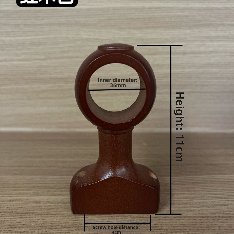 Užuolaidų lazdos laikiklis, sieninis, viengubas laikiklis – Medžiaga: kietas medis; Prekės ženklas: Unique; Stilius: Kitas