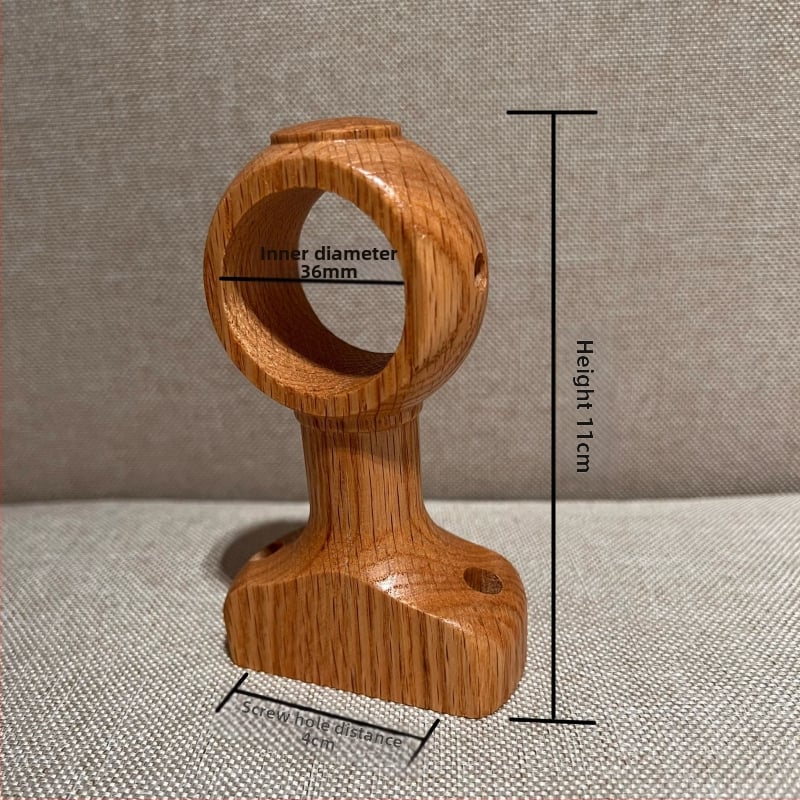 Užuolaidų lazdos laikiklis, sieninis, viengubas laikiklis – Medžiaga: kietas medis; Prekės ženklas: Unique; Stilius: Kitas