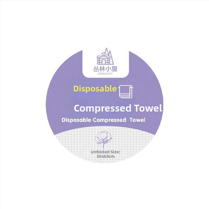 Vienkartinis kompresinis dušo rankšluostis iš augalinių pluoštų, 50 g ir daugiau, atskirai įpakuotas, nešiojamas veido rankšluostis kelionėms