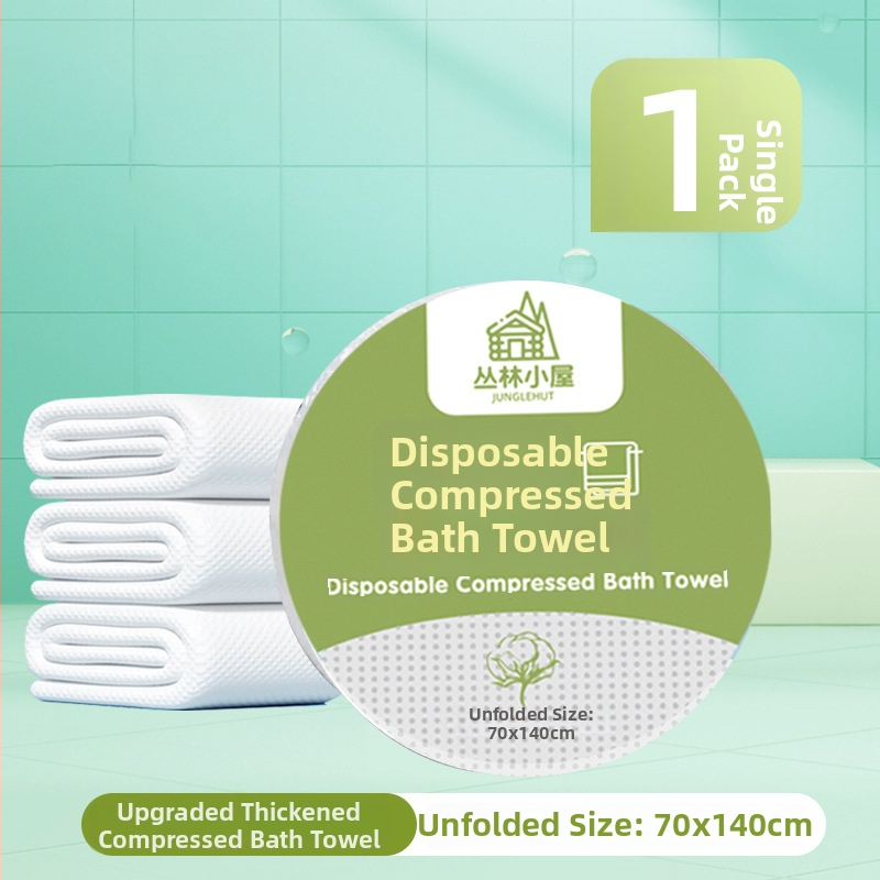 Vienkartinis kompresinis dušo rankšluostis iš augalinių pluoštų, 50 g ir daugiau, atskirai įpakuotas, nešiojamas veido rankšluostis kelionėms