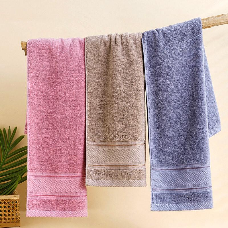 100% pamut fürdőtörölköző, férfiaknak, 150 g, 32s fonal, jacquard és sík szövés