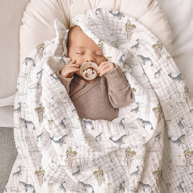 Harte újszülött fürdőtörölköző, pamut, ideális nyárra–tavaszra–őszre, állat- és rajzfilm minta