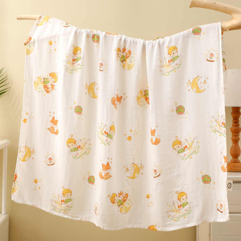 Wrap od bambusovih vlakana za novorođenčad, crtani motiv životinja, pogodno za proljeće, ljeto i jesen