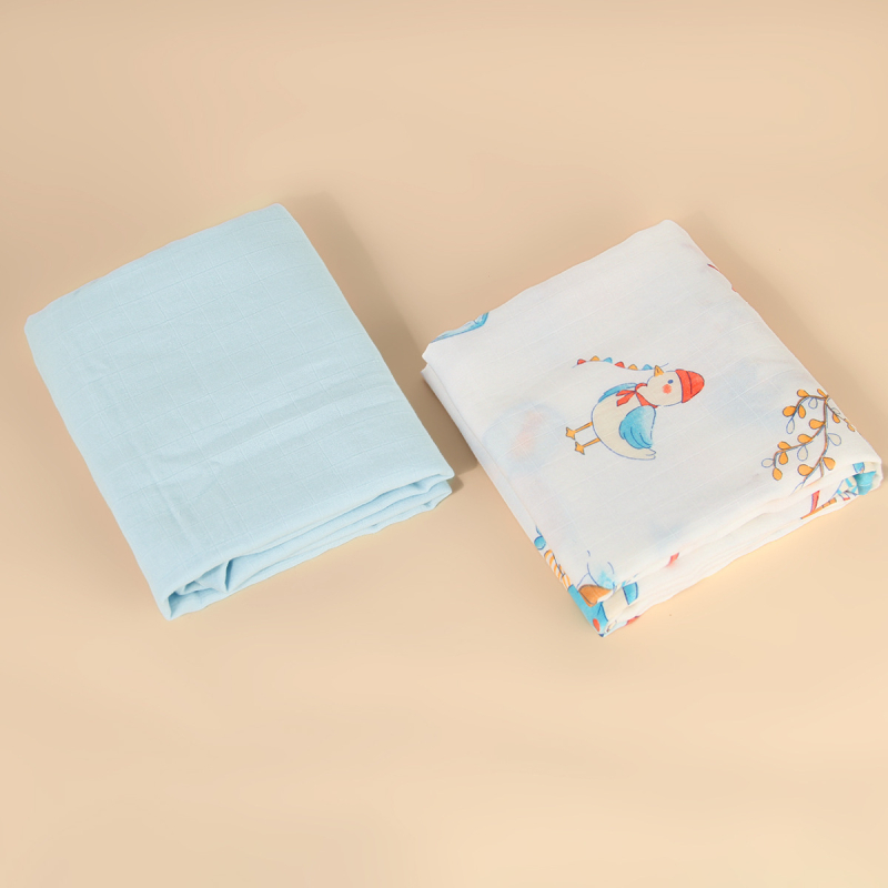 Wrap od bambusovih vlakana za novorođenčad, crtani motiv životinja, pogodno za proljeće, ljeto i jesen