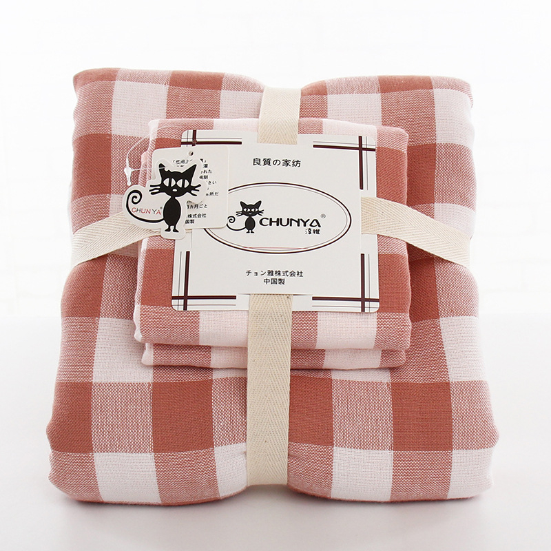 Jaapani stiilis puuvillaste rätikute komplekt karbis (3 tk), Jacquard kudumine, 550 GSM, logoga kohandamine