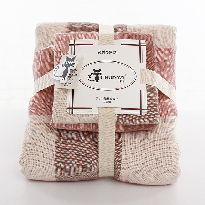 Jaapani stiilis puuvillaste rätikute komplekt karbis (3 tk), Jacquard kudumine, 550 GSM, logoga kohandamine