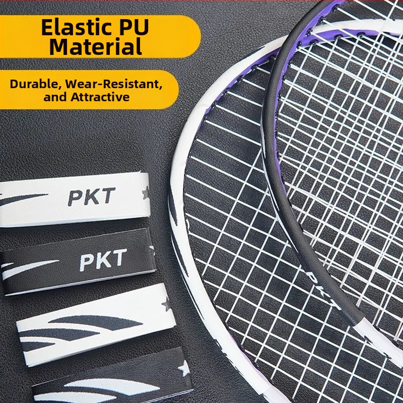 Ochranný film na rám tenisovej rakety – s nálepkou na hlave rakety, proti škrabaniu a kolíziám, chráni rám pred odlupovaním farby