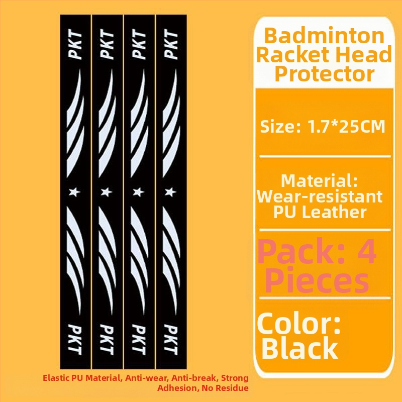 Филм за защита на рамката на тенис ракета с етикета за глава – антинадраскване, антисблъсък