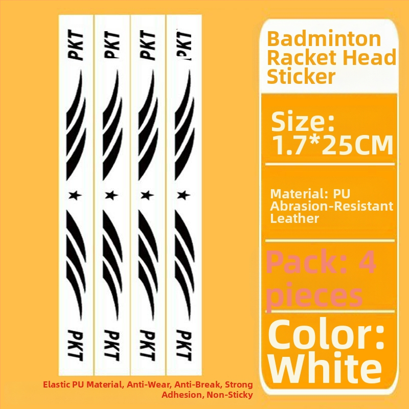 Филм за защита на рамката на тенис ракета с етикета за глава – антинадраскване, антисблъсък
