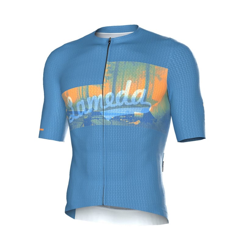 Lampada Vyrų dviratininkų džersas - nailonas, drėgmės šalinimas, vasara, kelių dviračių sportas