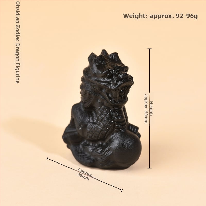 Obsidian Žiodiako Papuošalai - Rankomis Iškirpti Zodiako Figūrėlės Namams ir Biurui, Zodiako Metai